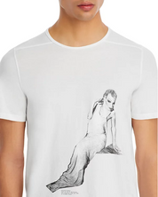 Drkshdw Mens Regular Fit Short Sleeve Crewneck T Shirt Small White