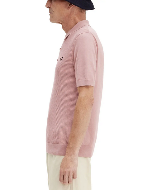 Fred Perry Mens Regular Fit Short Sleeve Polo Shirt XL Pink Solid