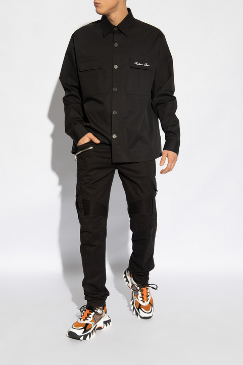 Balmain Mens Slim fit Cargo Pants 32 x 33 Black Solid