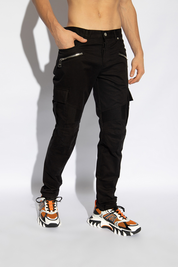 Balmain Mens Slim fit Cargo Pants 32 x 33 Black Solid