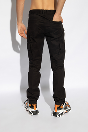 Balmain Mens Slim fit Cargo Pants 32 x 33 Black Solid
