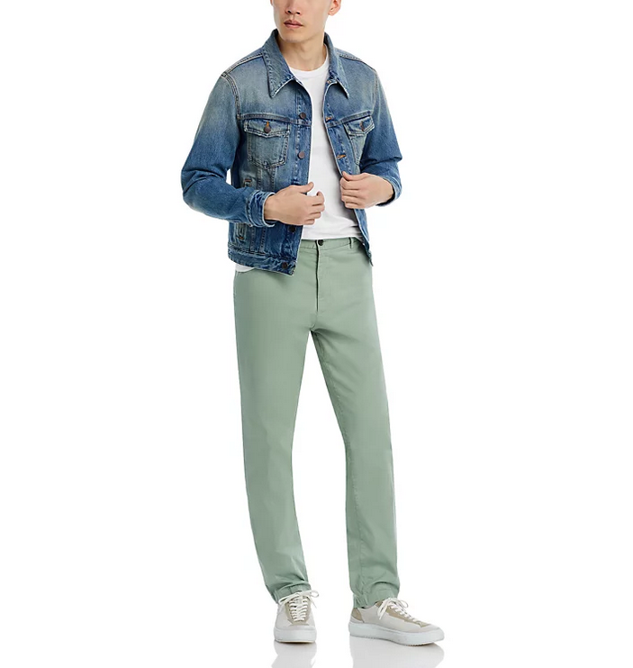 Hugo Boss Mens Kane Regular Fit Chinos Pants 40R x 32 Green Solid