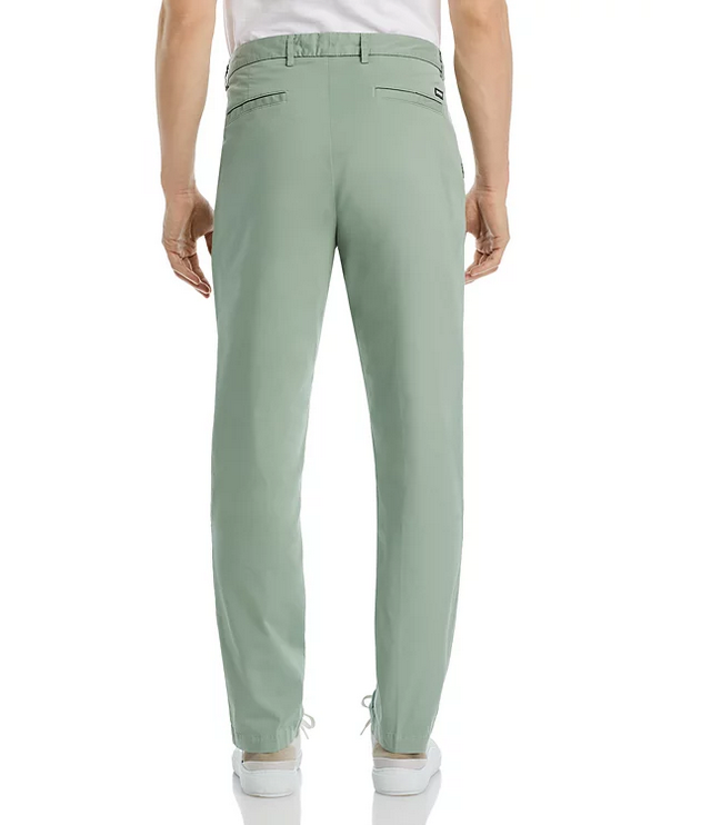 Hugo Boss Mens Kane Regular Fit Chinos Pants 40R x 32 Green Solid