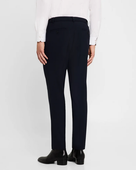 Hugo Boss Mens Genius Slim Fit Dress Pants Pants 34 x 32 Navy Blue Solid