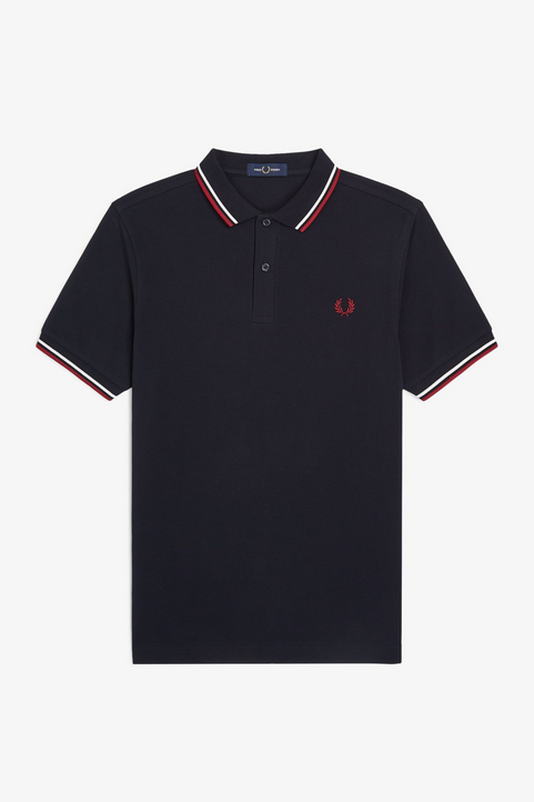 Fred Perry Mens Regular Fit Short Sleeve Polo Shirt Small Blue