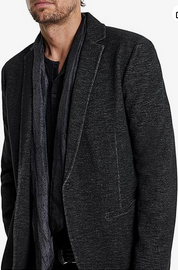 John Varvatos Mens Greenville Double Knit Jacket Black Large