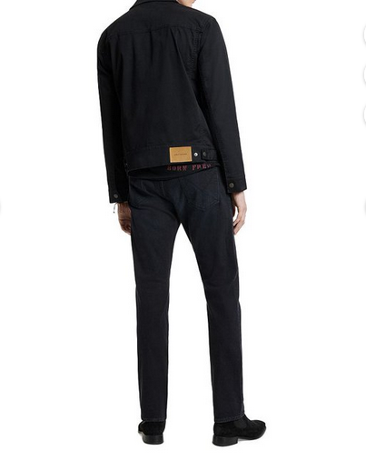 John Varvatos Mens Landon Regular Fit Jeans Blue Black 31x33