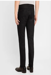 John Varvatos Mens Slim Fit Waxed Coated Jeans Black 30