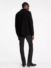 John Varvatos Mens Slim Fit Waxed Coated Jeans Black 30 x 32