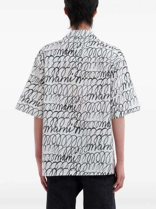 Marni Mens Regular Fit Long Sleeve Button Up Shirt XL White