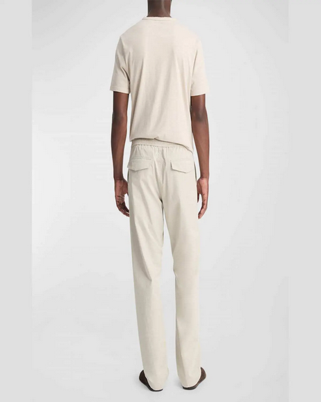 Vince Mens Relaxed Fit Casual Beach Pants Medium Beige Solid