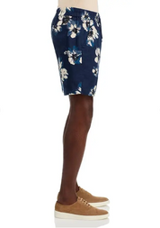 Vince Mens Blossoms Printed 7.25" Shorts Blue Floral XXL Linen