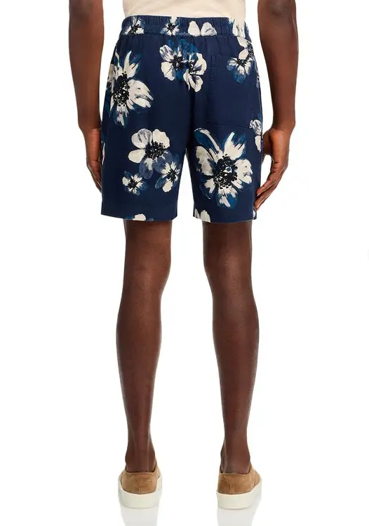 Vince Mens Blossoms Printed 7.25" Shorts Blue Floral XL