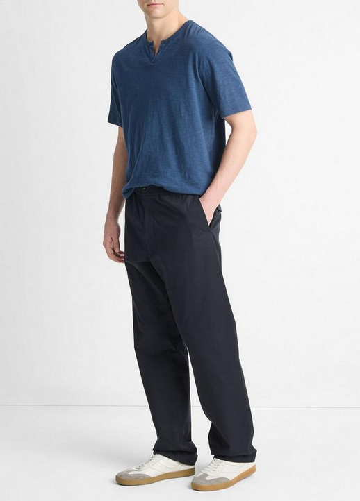 Vince Mens Modern fit Casual Pants Large Blue Solid