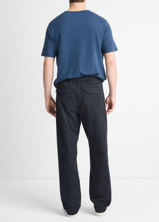 Vince Mens Modern fit Casual Pants Large Blue Solid