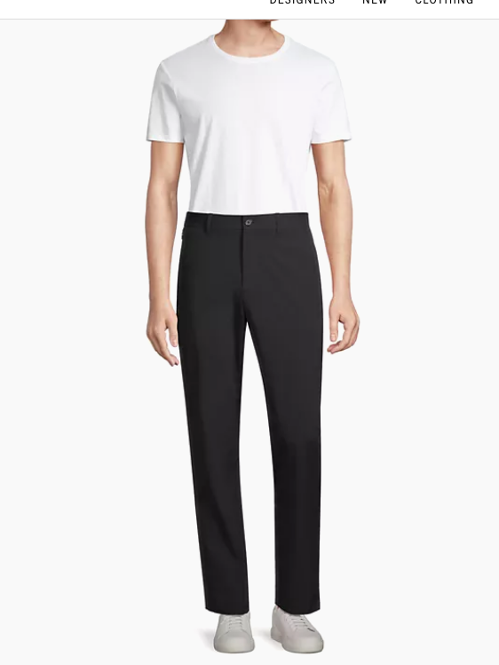 Vince Men's Dobby Chino Pants Black 31 x 32