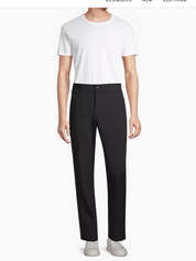 Vince Men's Dobby Chino Pants Black 36 x 32