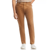 Vince Mens Classic Fit Corduroy Pants 38 x 32 Brown Solid
