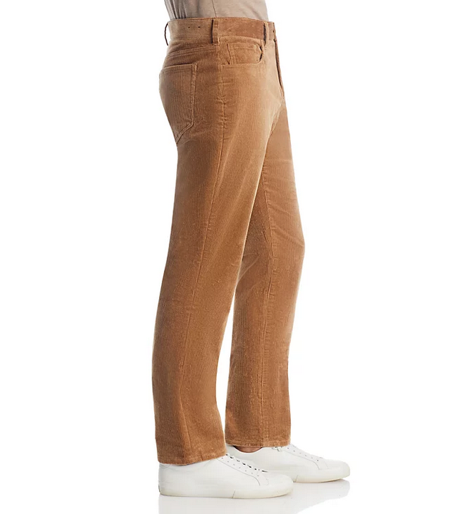 Vince Mens Classic Fit Corduroy Pants 38 x 32 Brown Solid