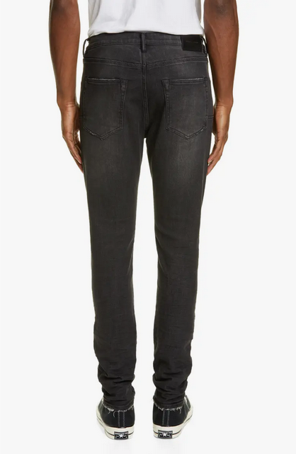 Purple Brand Mens Slim Fit Jeans 28 x 32 Black