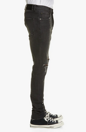 Purple Brand Mens Slim Fit Jeans 28 x 32 Black