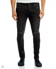 Purple Brand Mens Slim Fit Jeans Pants 33  Black