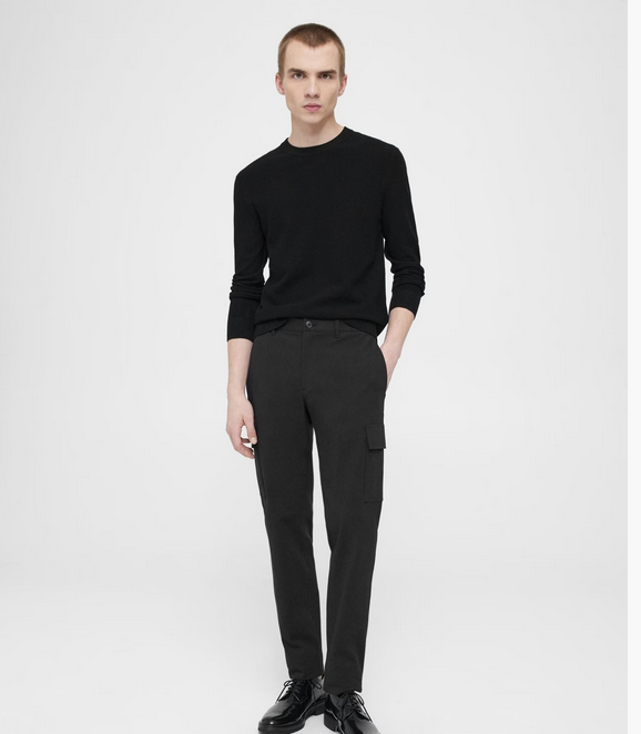Theory Men's Zaine Straight Twill Cargo Pants Black 32 x 32
