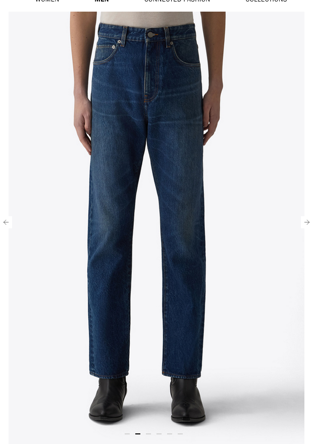 Blk Dnm Mens Relaxed Fit Jeans Denim Pants 32 x 32 Blue
