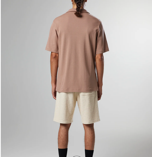 NN07 Mens Regular Fit SHort Sleeve Polo Shirt Brown Solid Large