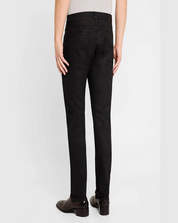 John Varvatos Mens Slim Fit Waxed Coated Jeans Black 38 x 32