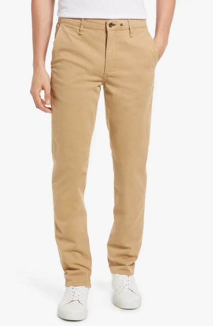 Rag & Bone Mens Slim Fit Twill Chinos Pants 30 x 32 Tan Solid