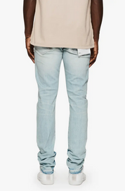 Purple Brand Mens Shadow Inseam Skinny Jeans Light Blue 36