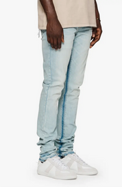 Purple Brand Mens Shadow Inseam Skinny Jeans Light Blue 36