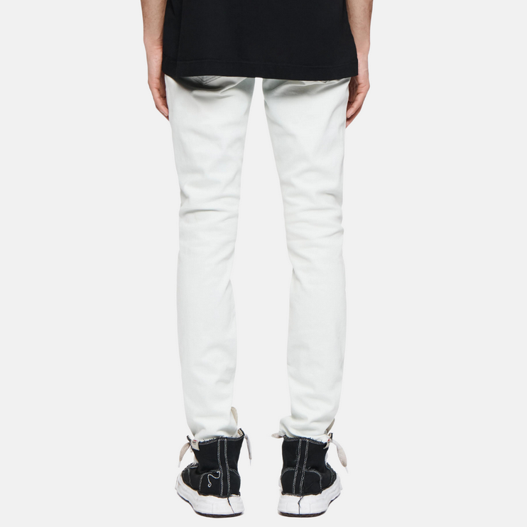 Purple Brand Mens Slim Fit Distressed Jeans Light Blue 33