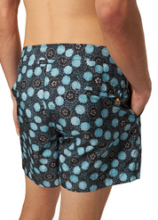 Orlebar Brown Setter Mens Daisy Printed 4.5" Swim Trunks Blue 36
