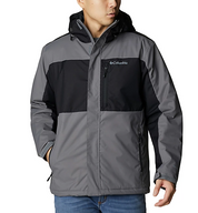 Columbia Mens Casual Tipton Peak II Insulated Jacket Medium Grey Black