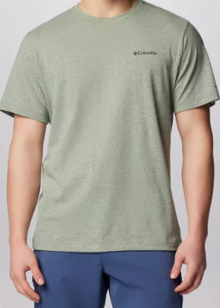 Columbia Mens Regular fit Short Sleeve T-Shirt Shirt Small Green