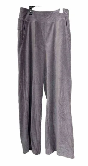 Calvin Klein Women Regular fit Casual Wide Leg Pants XXL /  Purple Solid