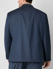 Shaquille O'Neal Mens Classic fit Sport Coat Blazer 54 L Blue Solid