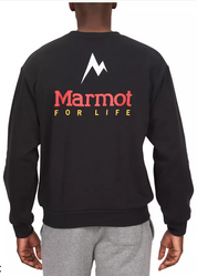 Marmot Men Regular fit Long Sleeve Crewneck Sweatshirt Medium Black Solid