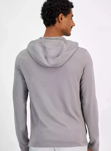 Michael Kors Men Regular fit Long Sleeve Hoodie Sweatshirt XXL Grey Solid