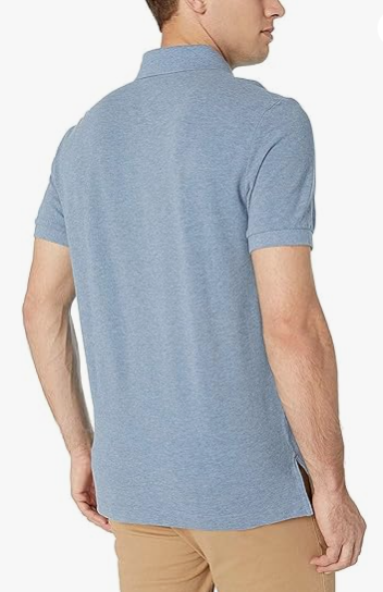 Tommy Hilfiger Mens Regular fit Short Sleeve Polo Shirt Medium Blue Solid
