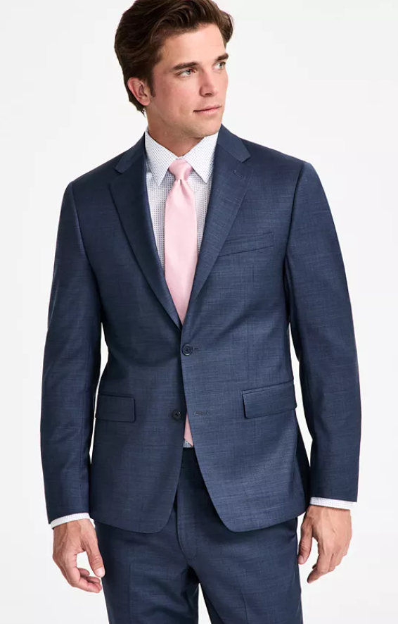 Calvin Klein Mens Skinny fit Suit Jacket Blazer 36 S Blue