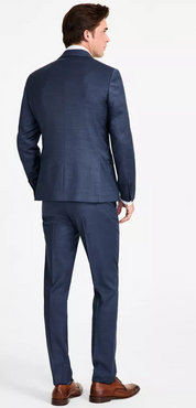 Calvin Klein Mens Skinny fit Suit Jacket Blazer 36 S Blue