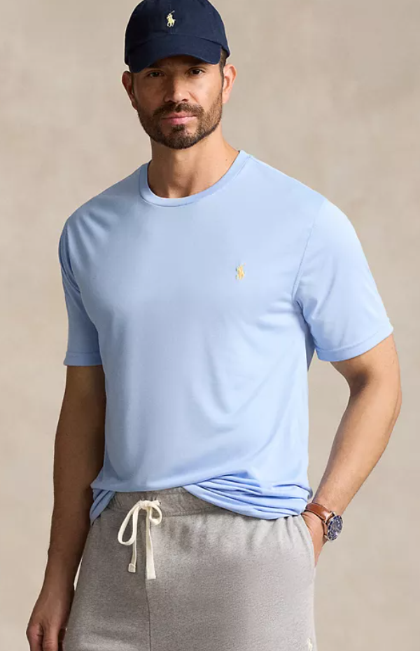 Polo Ralph Lauren Men Classic fit Short Sleeve Polo Shirt 2XLT Blue Solid