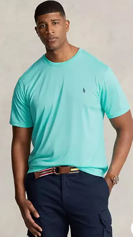 Polo Ralph Lauren Mens Regular fit Short Sleeve T-Shirt Shirt XL Blue Solid