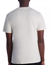 Karl Lagerfeld Mens Regular fit Short Sleeve T-Shirt Shirt Medium Beige Solid