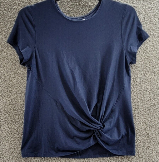 ID Ideology Women Regular fit Short Sleeve T-Shirt Shirt XXL Blue Solid