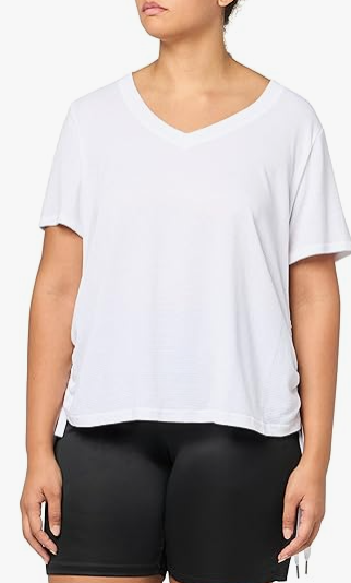 Calvin Klein Women Regular fit Short Sleeve T-Shirt Shirt XL White Solid
