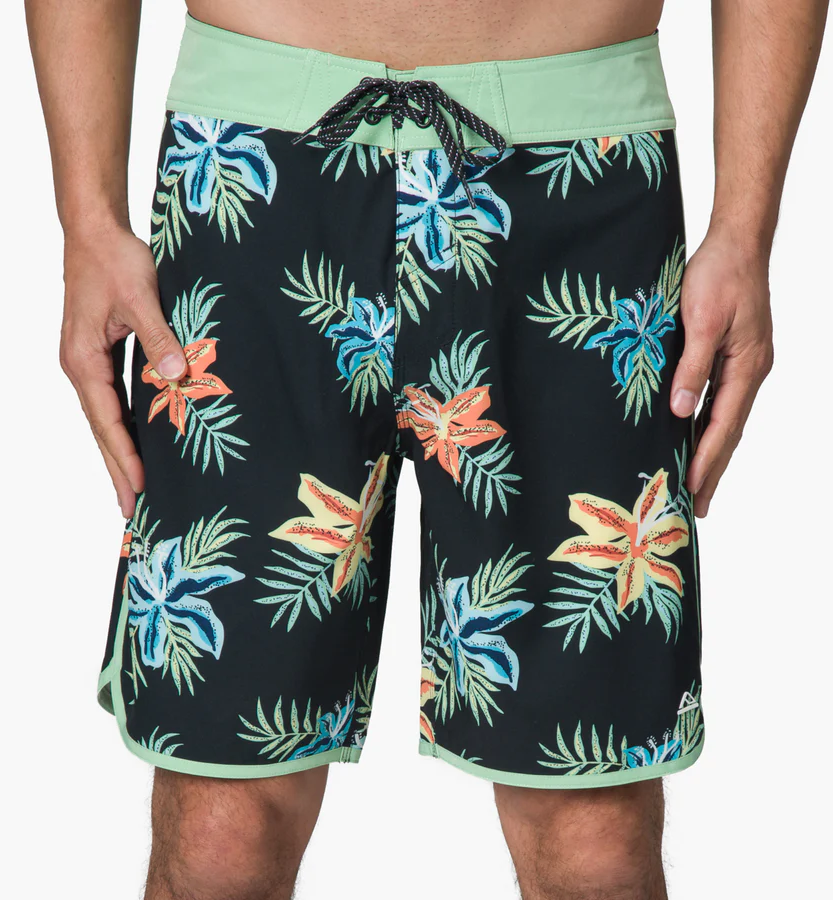 Reef Men Regular fit Board Shorts Swimwear 34 /  Black Floral